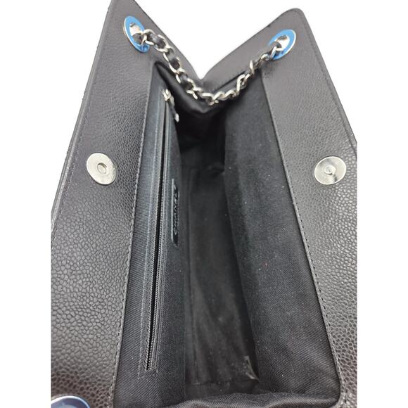 Chanel Grand Shopping Tote Handbag Black Caviar Leather Silver Hardware 13C GST - Picture 16 of 16